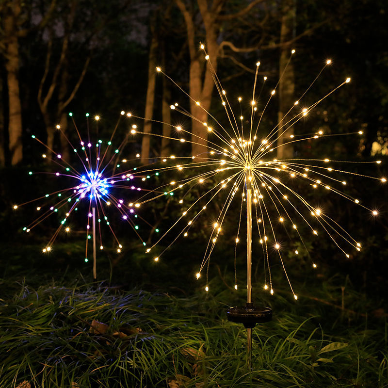 Solar Lights Fireworks Lights Outdoor Copper Wire Lights A Large Number Of Wholesale Explosion Lights Light String Atmosphere Creative Garden Outdoor Lights
