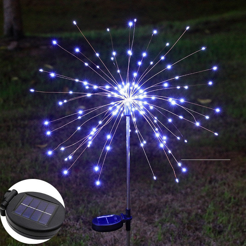 Solar Lights Fireworks Lights Outdoor Copper Wire Lights A Large Number Of Wholesale Explosion Lights Light String Atmosphere Creative Garden Outdoor Lights