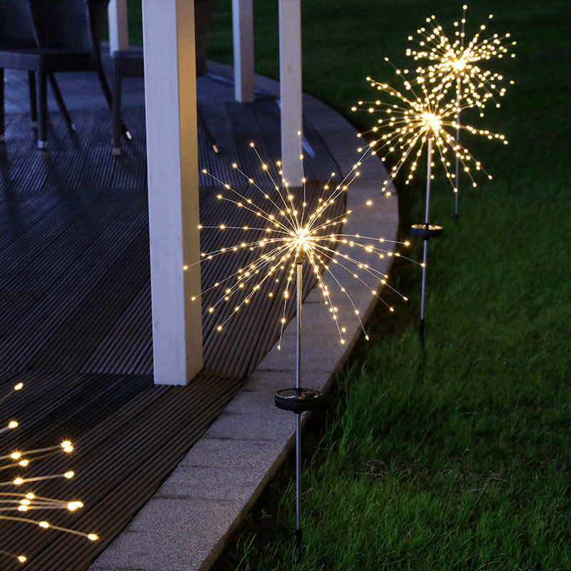 Solar Lights Fireworks Lights Outdoor Copper Wire Lights A Large Number Of Wholesale Explosion Lights Light String Atmosphere Creative Garden Outdoor Lights
